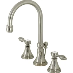 New KS298XTAL-P Tudor Widespread Bathroom Faucet with Brass Pop-Up 8