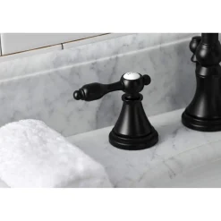 New KS298XTAL-P Tudor Widespread Bathroom Faucet with Brass Pop-Up 8
