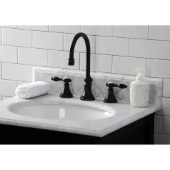 New KS298XTAL-P Tudor Widespread Bathroom Faucet with Brass Pop-Up 8