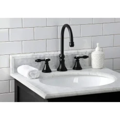New KS298XTAL-P Tudor Widespread Bathroom Faucet with Brass Pop-Up 8