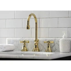 KS298XZX-P Millennium Widespread Bathroom Faucet with Brass Pop-Up 8
