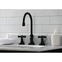 KS298XZX-P Millennium Widespread Bathroom Faucet with Brass Pop-Up 8