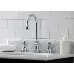 KS298XZX-P Millennium Widespread Bathroom Faucet with Brass Pop-Up 8
