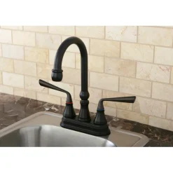 Discount KS2495ZL Silver Sage Widespread ADA Bar Faucet in Oil Rubbed Bronze Bar Faucets