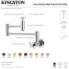 Hot KS810ZXAC Millennium Wall Mount Pot Filler Kitchen Faucet, Antique Copper Wall Mounted Kitchen Faucets