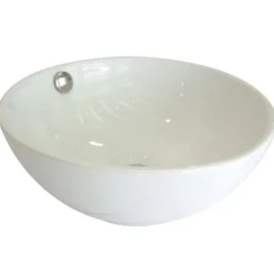 Le Country China Vessel Bathroom Sink with Overflow Hole Above Counter / Vessel Sinks
