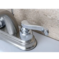 Clearance Lever-Handle 4-Inch Centerset Bathroom Faucet 4