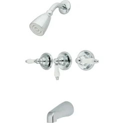 Discount 3-Lever Handles Tub and Shower Faucet Tub & Shower Sets