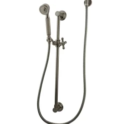 Made to Match 4 Piece Shower Combo in Satin Nickel Handheld Shower Heads