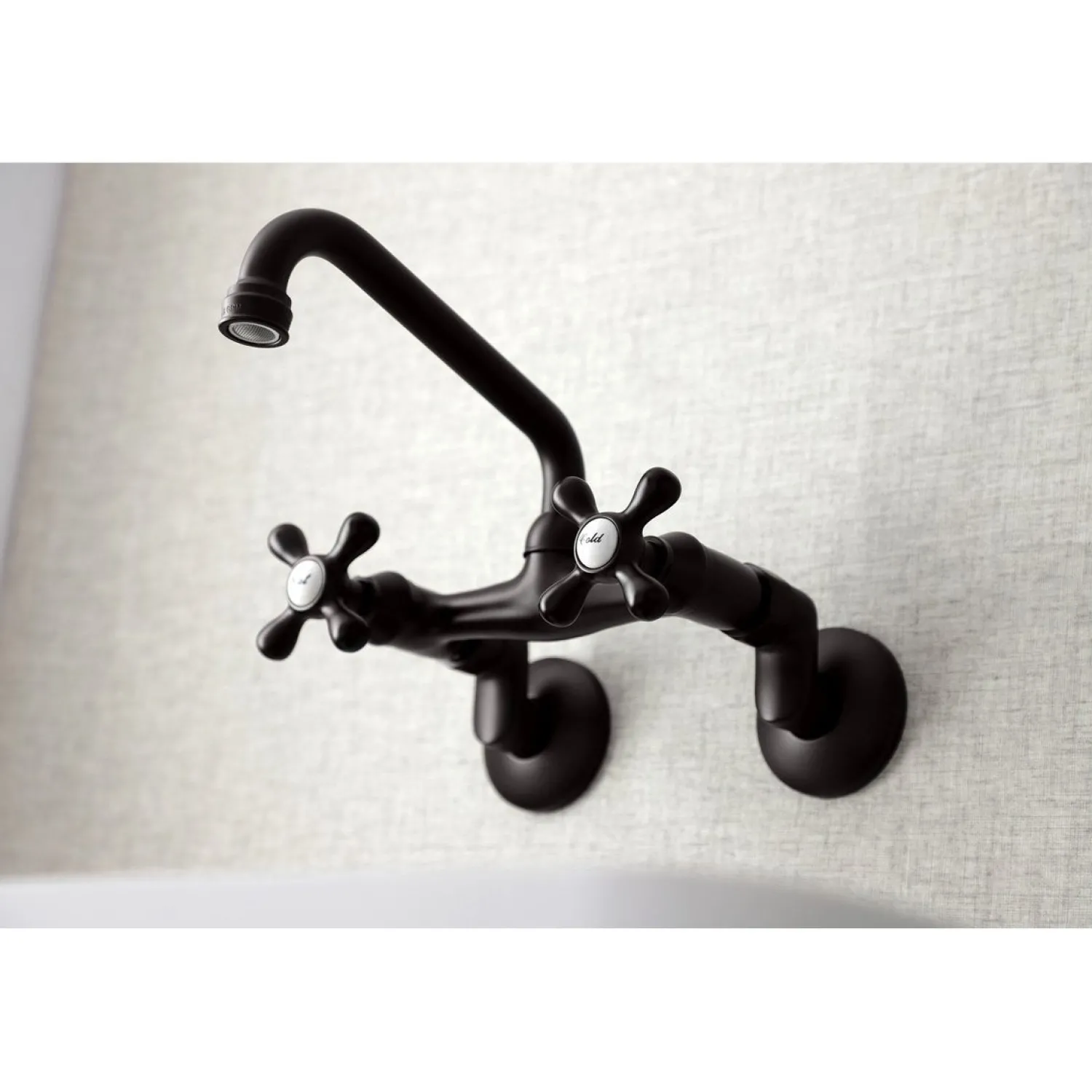 Sale Magellan 6" Adjustable Center Wall Mount Kitchen Faucet Wall Mounted Kitchen Faucets
