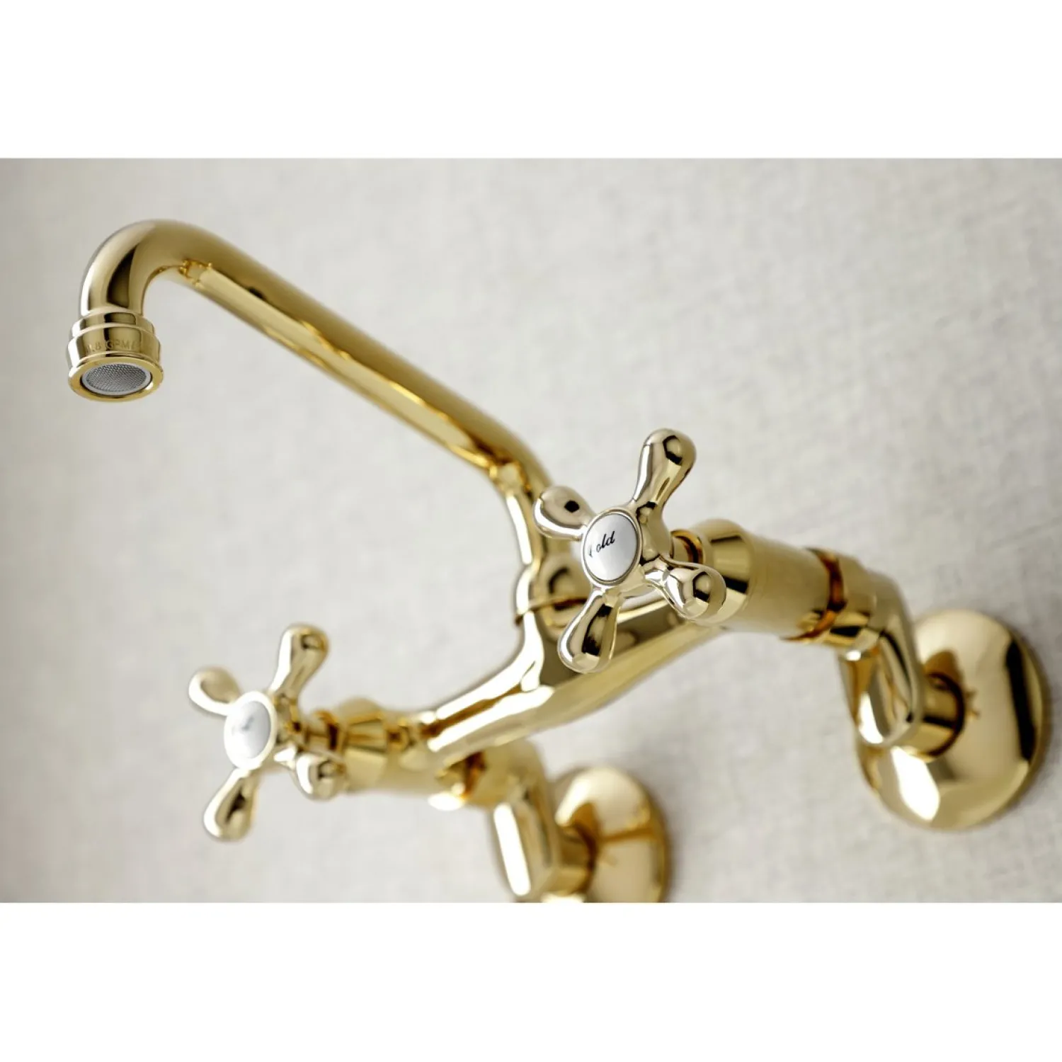Sale Magellan 6" Adjustable Center Wall Mount Kitchen Faucet Wall Mounted Kitchen Faucets