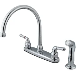 Online Magellan Deck Mount Centerset Kitchen Faucet Faucets With Side Spray