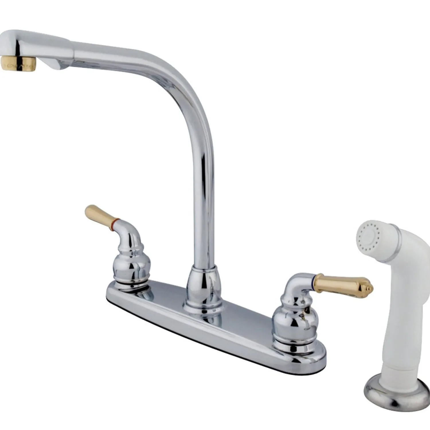Discount Magellan Deck Mount 8-Inch Centerset Kitchen Faucet Faucets With Side Spray