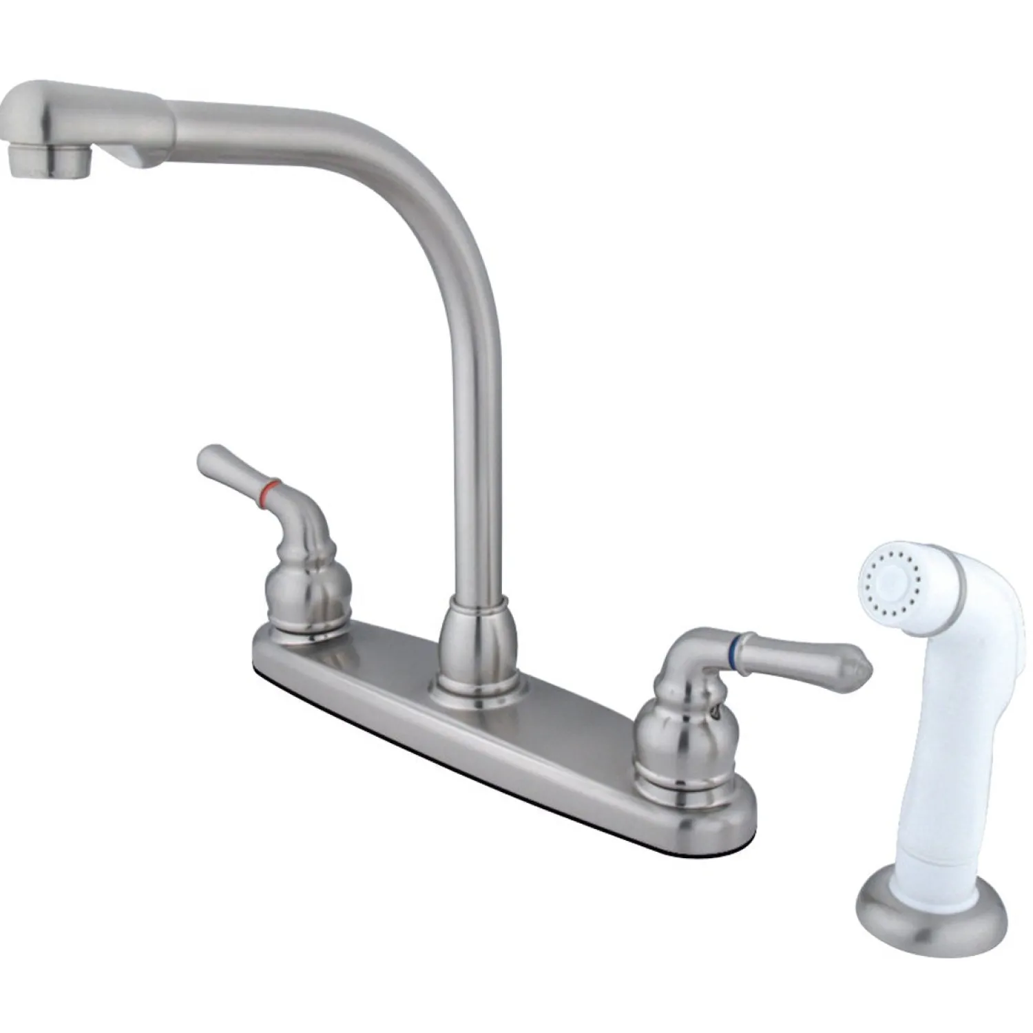Discount Magellan Deck Mount 8-Inch Centerset Kitchen Faucet Faucets With Side Spray
