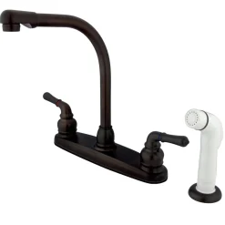 Discount Magellan Deck Mount 8-Inch Centerset Kitchen Faucet Faucets With Side Spray
