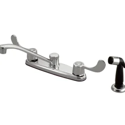 Online Magellan Double Handle 8" Centerset Kitchen Faucet Faucets With Side Spray