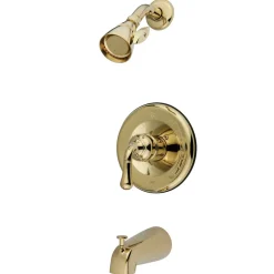 Discount Magellan Single Handle Tub and Shower Faucet in Polished Brass Tub & Shower Sets