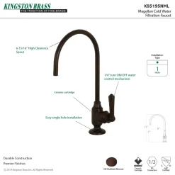 Clearance Magellan Single-Handle Water Filtration Faucet Single Hole