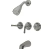 Hot Magellan Solid Brass Three Handle Tub and Shower Faucet Tub & Shower Sets