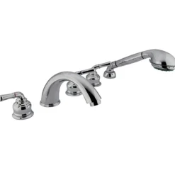 Sale Magellan Three Handle Roman Tub Filler with Hand Shower Tub Faucets