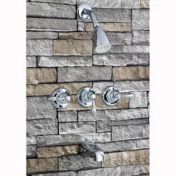 Clearance Magellan Three Handle Tub and Shower Faucet Tub & Shower Sets