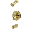 Clearance Magellan Trim Only for Single Handle Tub and Shower Faucet in Polished Brass Tub & Shower Sets