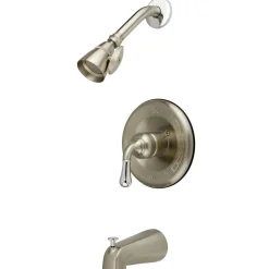 Best Magellan Trim Only for Single Handle Tub and Shower Faucet in Satin Nickel with Polished Chrome Tub & Shower Sets