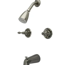 Discount Magellan Two Handle Tub and Shower Faucet in Satin Nickel Tub & Shower Sets