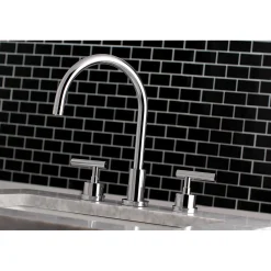 Sale Manhattan Deck Mount 8-Inch Widespread Bathroom Faucet 8