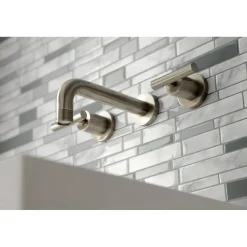 Outlet Manhattan 2-Handle 8-Inch Wall Mount Bathroom Faucet Wall Mount