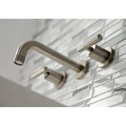 Outlet Manhattan 2-Handle 8-Inch Wall Mount Bathroom Faucet Wall Mount