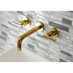 Outlet Manhattan 2-Handle 8-Inch Wall Mount Bathroom Faucet Wall Mount