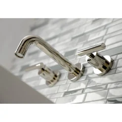 Outlet Manhattan 2-Handle 8-Inch Wall Mount Bathroom Faucet Wall Mount