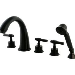Outlet Manhattan Roman Tub Filler with Hand Shower Tub & Shower Sets|Tub Faucets