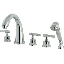 Outlet Manhattan Roman Tub Filler with Hand Shower Tub & Shower Sets|Tub Faucets