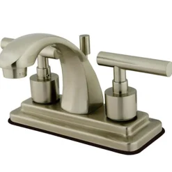 Sale Manhattan Two Handle 4" Centerset Lavatory Faucet with Brass Pop-up 4" Center Set