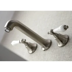 Outlet Metropolitan Two-Handle Wall Mount Bathroom Faucet Wall Mount