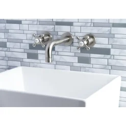 Sale Metropolitan 2-Handle 8-Inch Wall Mount Bathroom Faucet Wall Mount