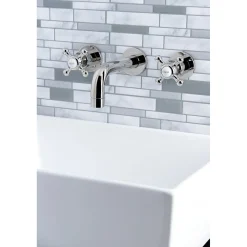 Sale Metropolitan 2-Handle 8-Inch Wall Mount Bathroom Faucet Wall Mount