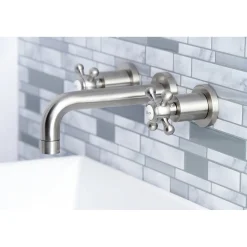 Sale Metropolitan 2-Handle 8-Inch Wall Mount Bathroom Faucet Wall Mount