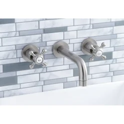 Sale Metropolitan 2-Handle 8-Inch Wall Mount Bathroom Faucet Wall Mount