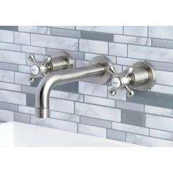 Sale Metropolitan 2-Handle 8-Inch Wall Mount Bathroom Faucet Wall Mount