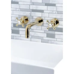 Sale Metropolitan 2-Handle 8-Inch Wall Mount Bathroom Faucet Wall Mount