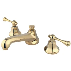 Metropolitan 8" to 16" Widespread Two Handle Deck Mount Lavatory Faucet with Brass Pop-up 8" Widespread