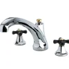 Hot Metropolitan Onyx Traditional Roman Tub Filler with Black Porcelain Cross Handle Tub Faucets