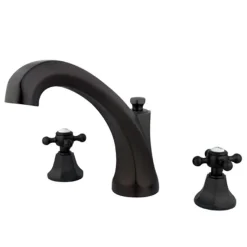 Online Metropolitan Roman Tub Filler with Cross Handles Tub Faucets