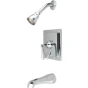 Online Metropolitan Single Handle Polished Chrome Tub and Shower Faucet Tub & Shower Sets