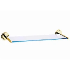 Clearance Milano Brass Glass Shelf Shelves