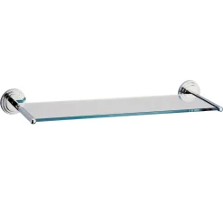 Clearance Milano Brass Glass Shelf Shelves