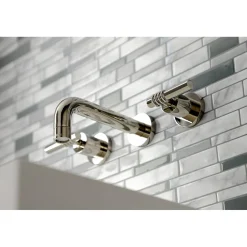Clearance Milano 2-Handle 8-Inch Wall Mount Bathroom Faucet Wall Mount